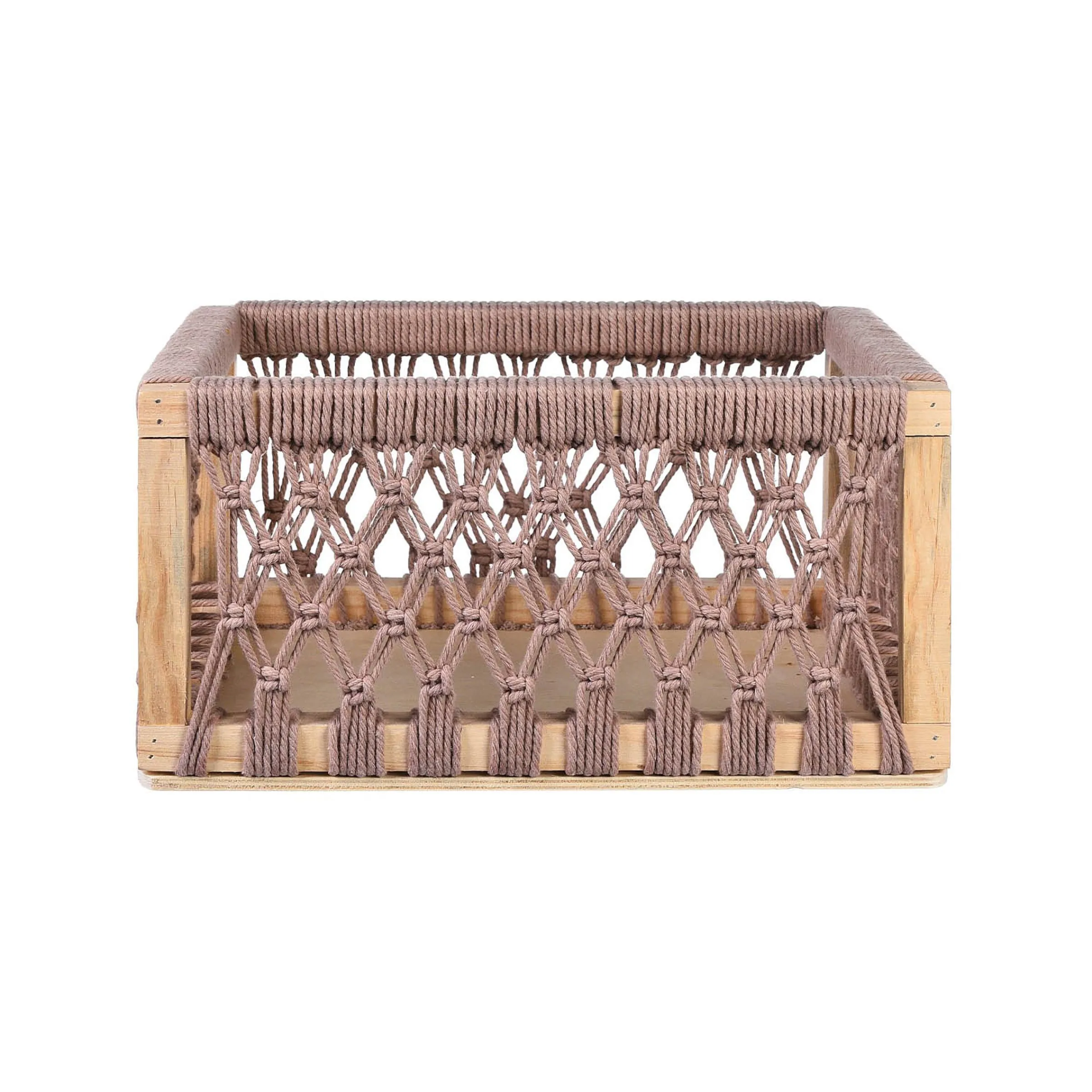 Depot Geschenkideen^Aufbewahrungsbox Makramee