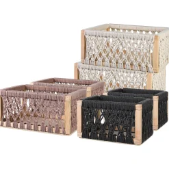 Depot Geschenkideen^Aufbewahrungsboxen-Set Makramee