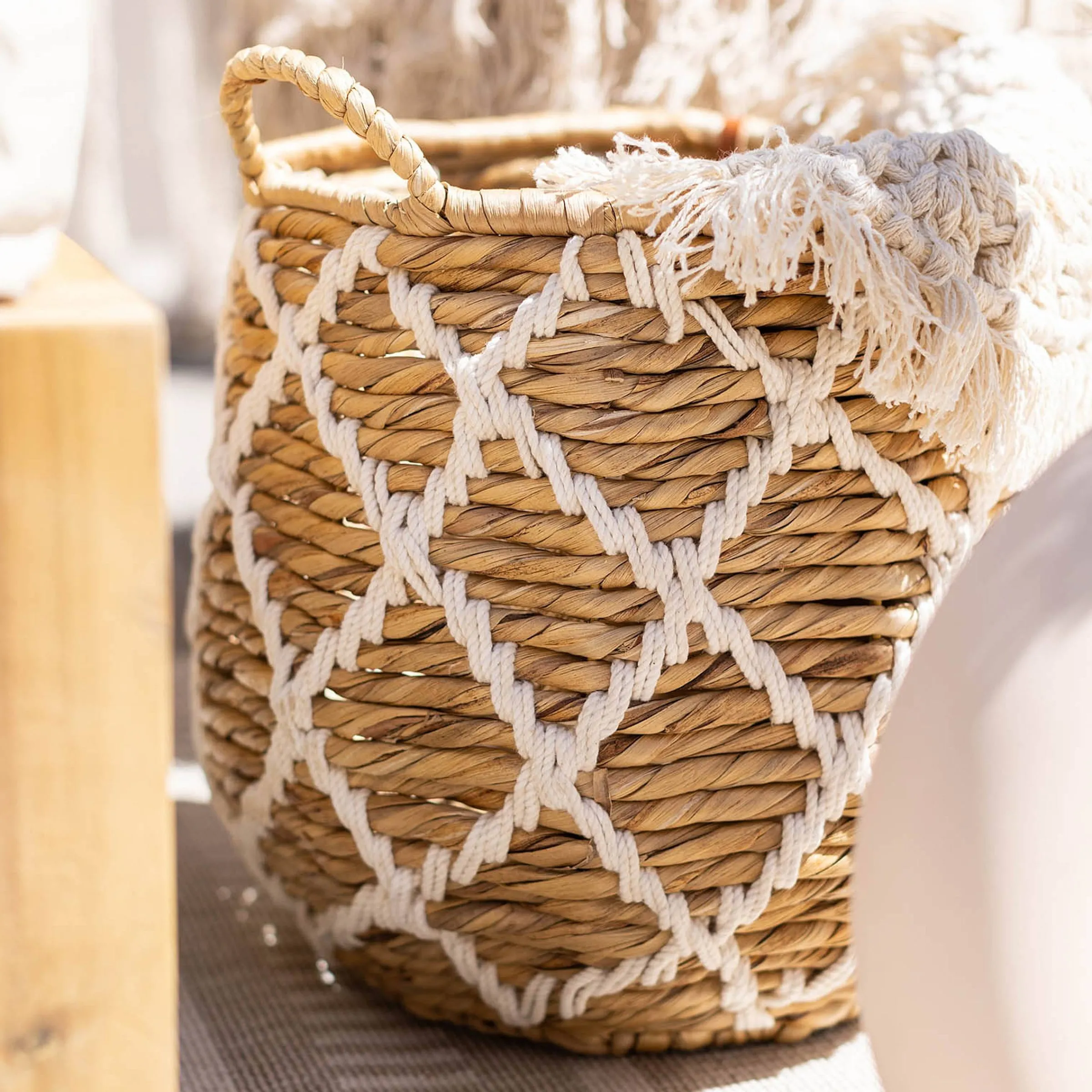 Depot Baumdecken & -Korbe^Aufbewahrungskorb Makramee Rope