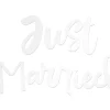 Depot Autosticker Just Married> Geschenkanhänger & Sticker