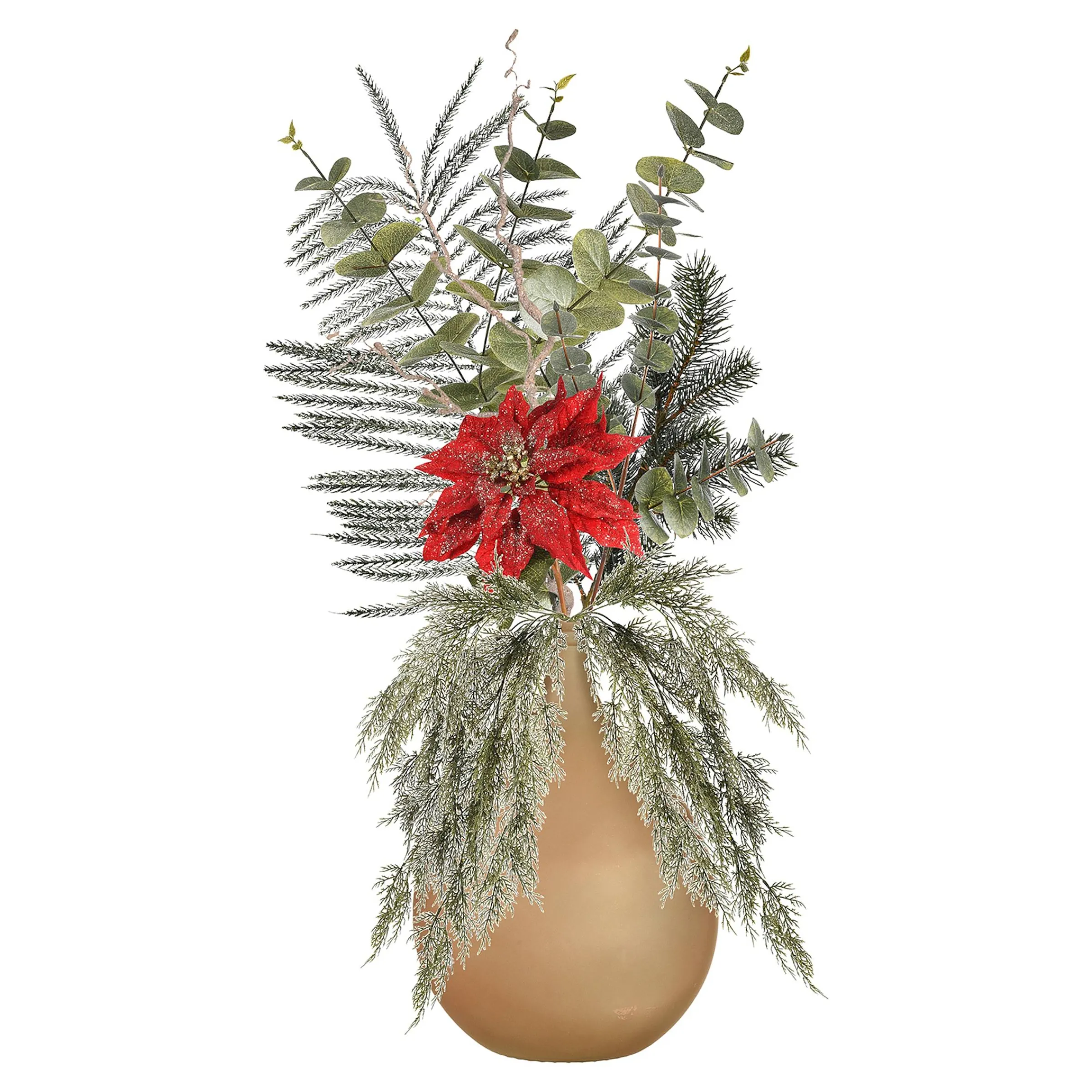 Depot Geschenkideen^Ballonvase Classic Christmas Mit Kunstblumen