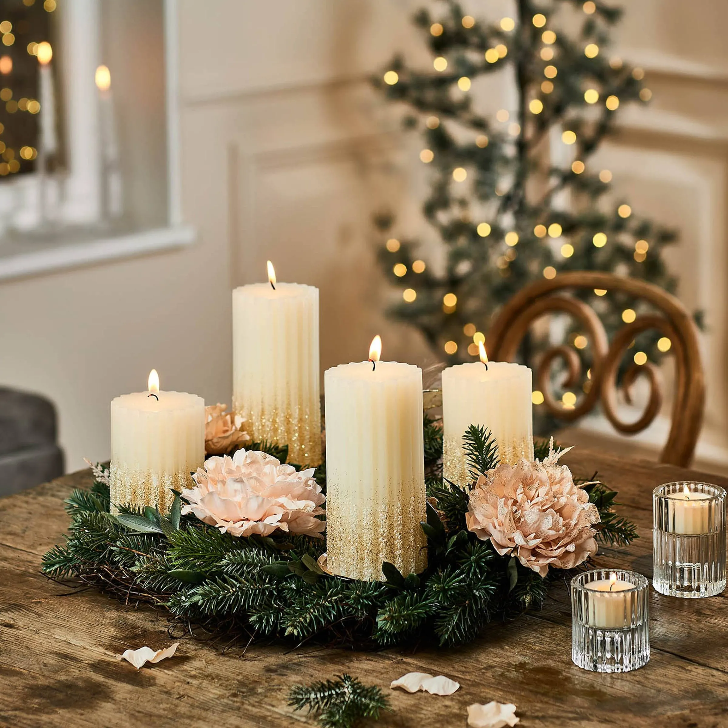 Depot Adventskranze & Zubehör^Deko-Adventskranz-Set Classic Christmas