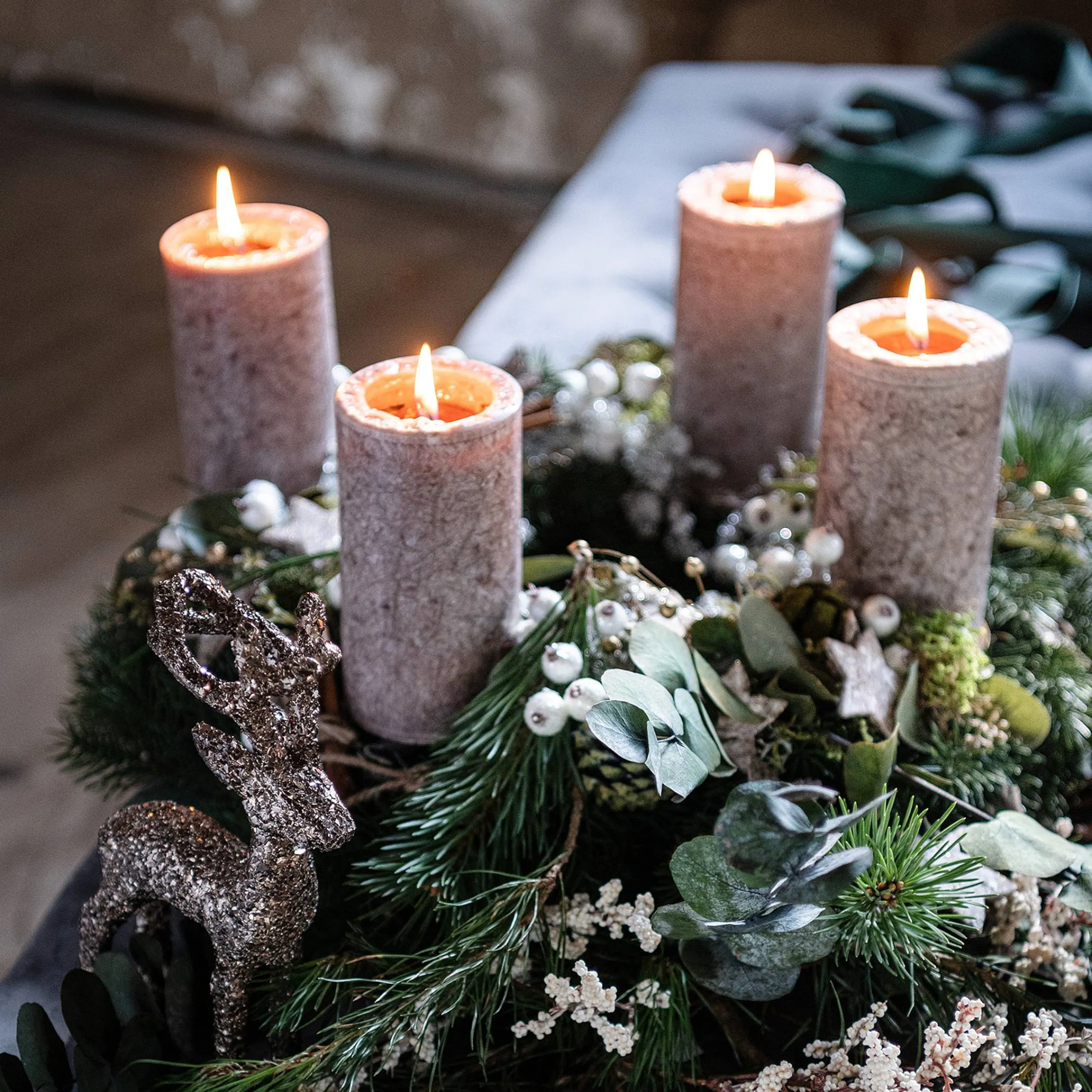 Depot Adventskranze & Zubehör^Deko-Adventskranz-Set Classic Christmas