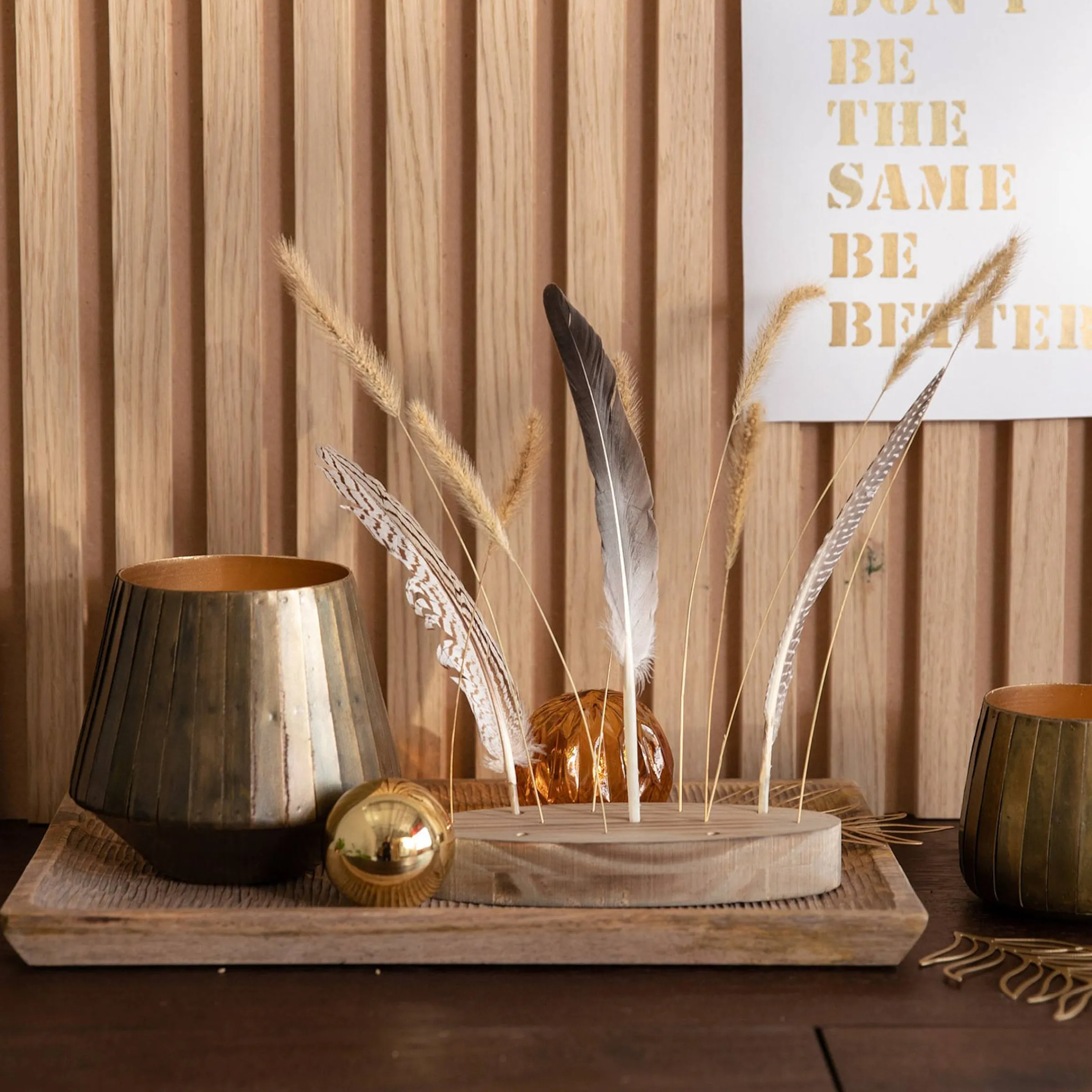 Depot Geschenkideen^Deko-Blumenleiste Mit Trockenblumen