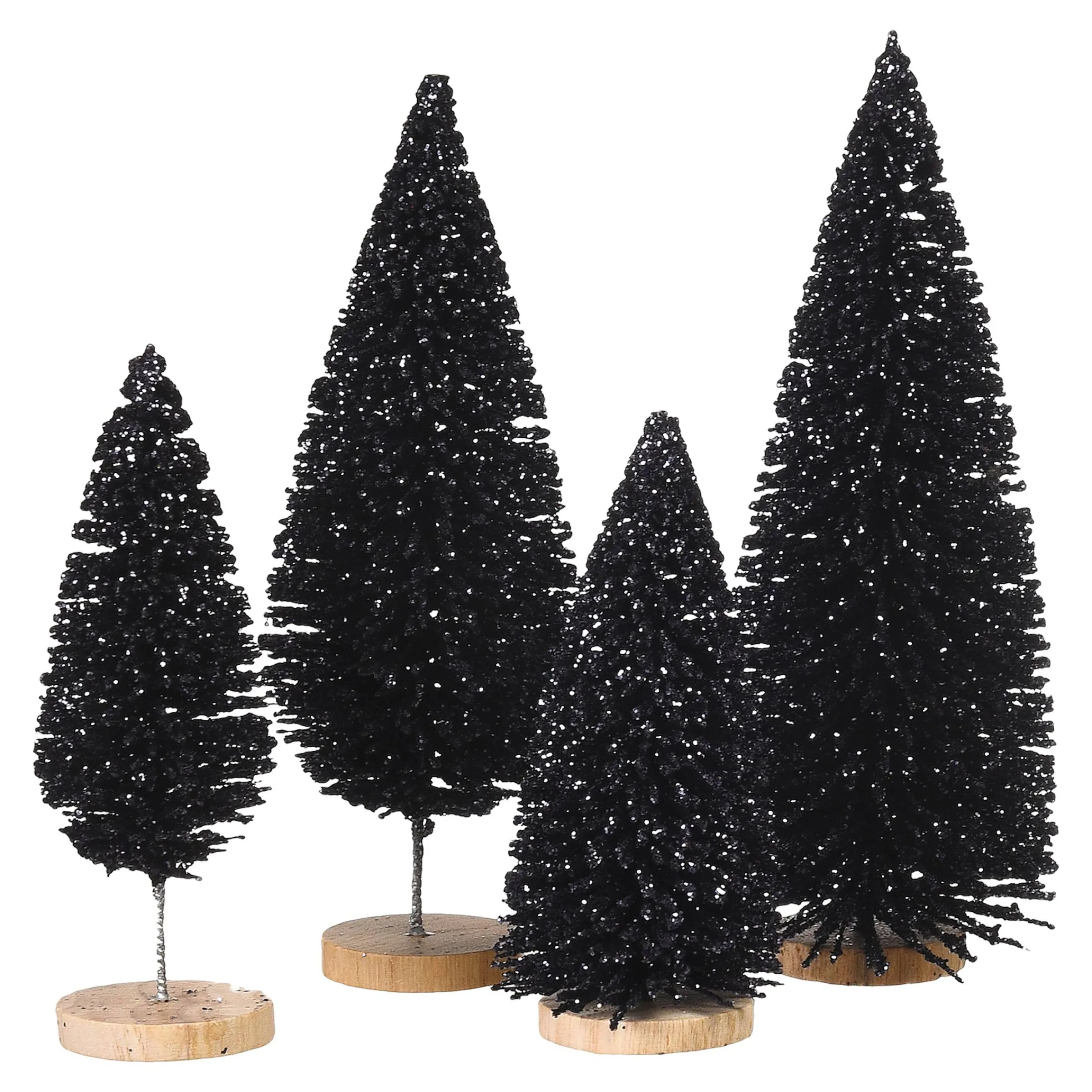 Depot Deko-Figuren & Objekte^Deko-Objekt-Set Glitzer-Baum