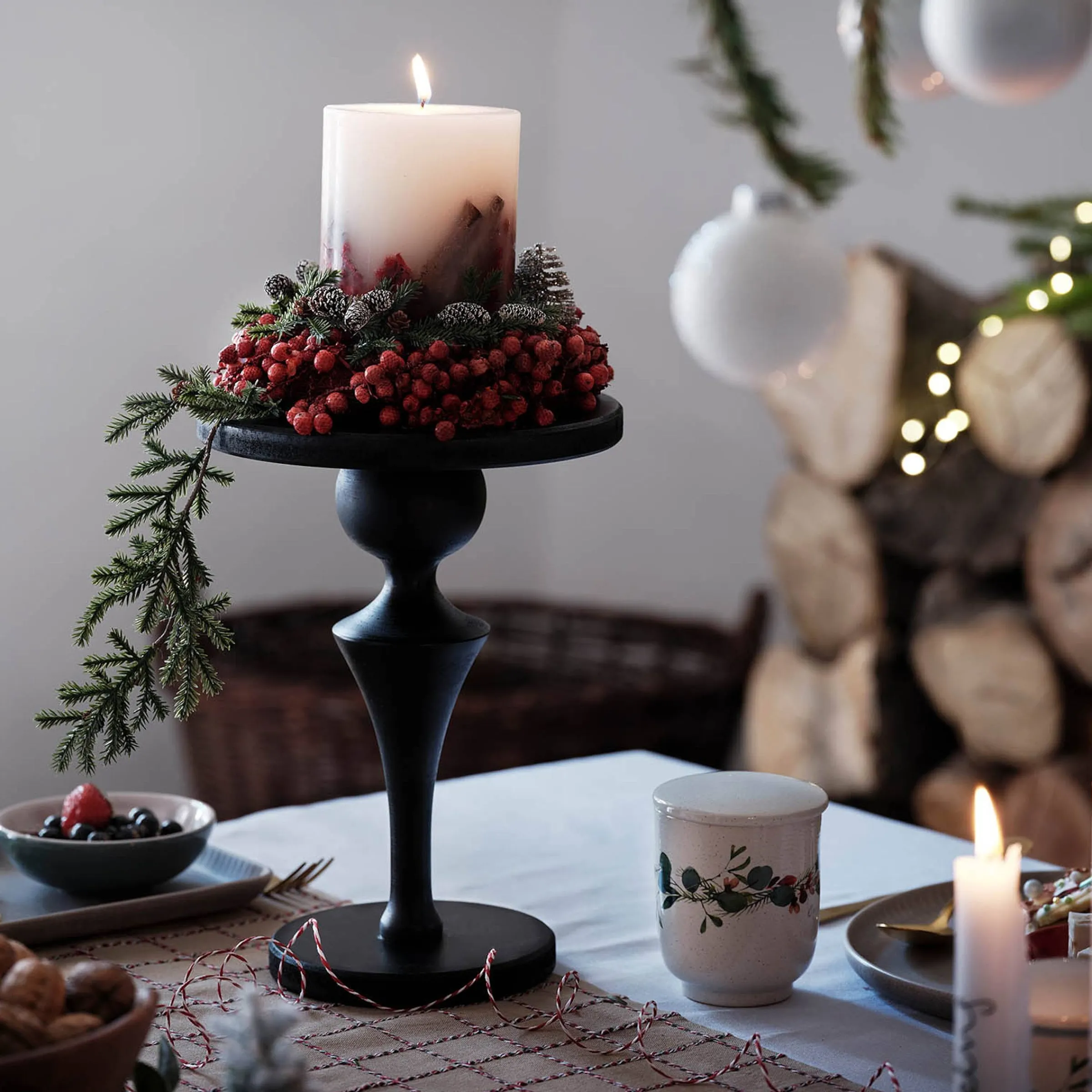 Depot Adventskranze & Zubehör^Deko-Set Weihnachts-Kerzenhalter Traditionell