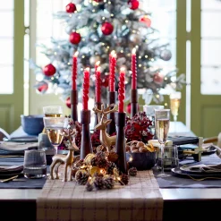Depot Adventskranze & Zubehör^Deko-Set Weihnachts-Kerzenhalter Rille