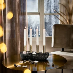 Depot Laternen & Kerzenhalter^Deko-Set Weihnachts-Kerzenhalter Golden Glam