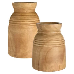 Depot Geschenkideen^Deko-Vasen-Set Rillen