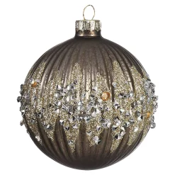 Depot Adventskranze & Zubehör^Deko-Weihnachtstablett Silver Glam