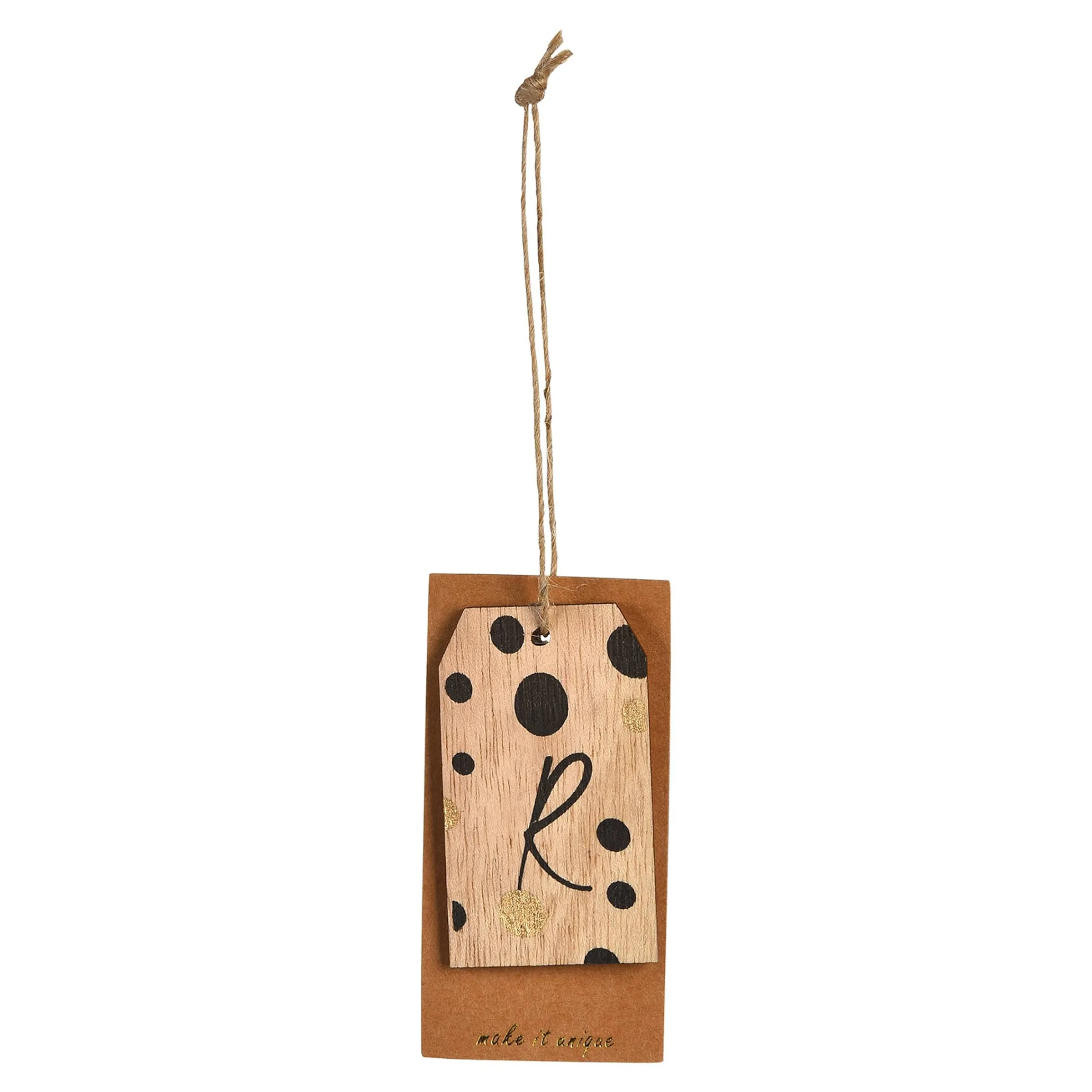Depot Adventskranz-Deko^Geschenkanhänger Monogramm