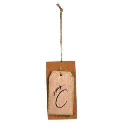Depot Adventskranz-Deko^Geschenkanhänger Monogramm