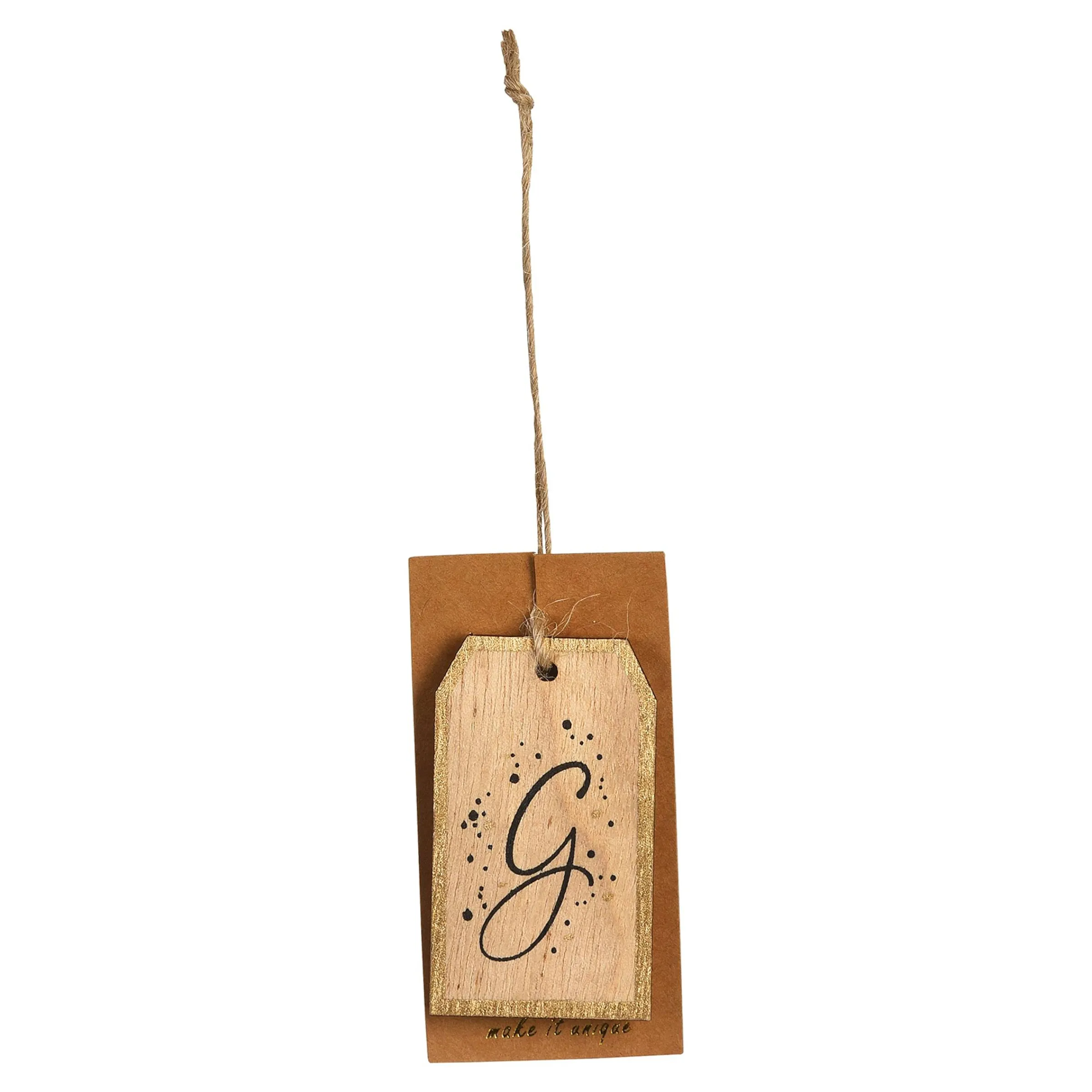 Depot Adventskranz-Deko^Geschenkanhänger Monogramm