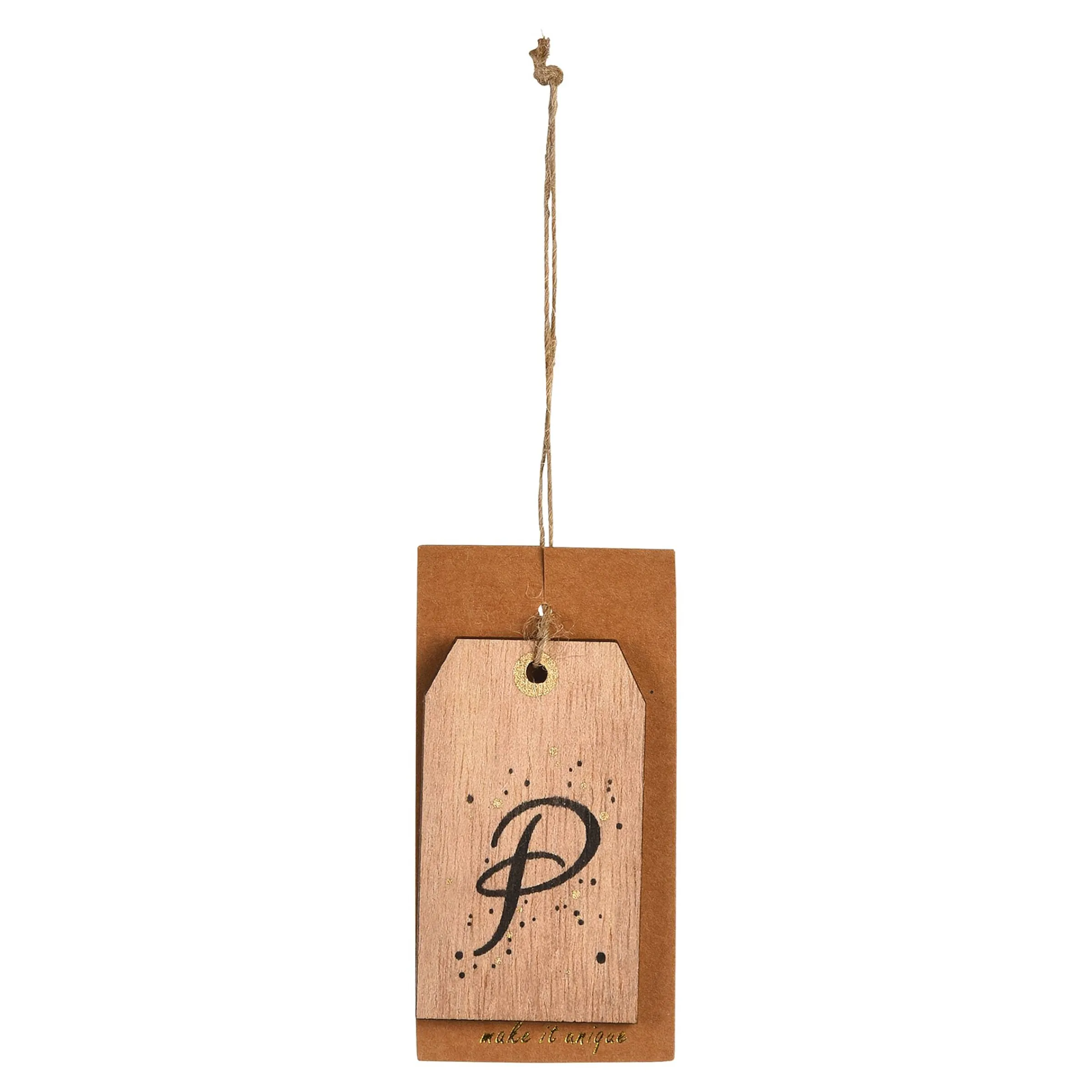 Depot Adventskranz-Deko^Geschenkanhänger Monogramm