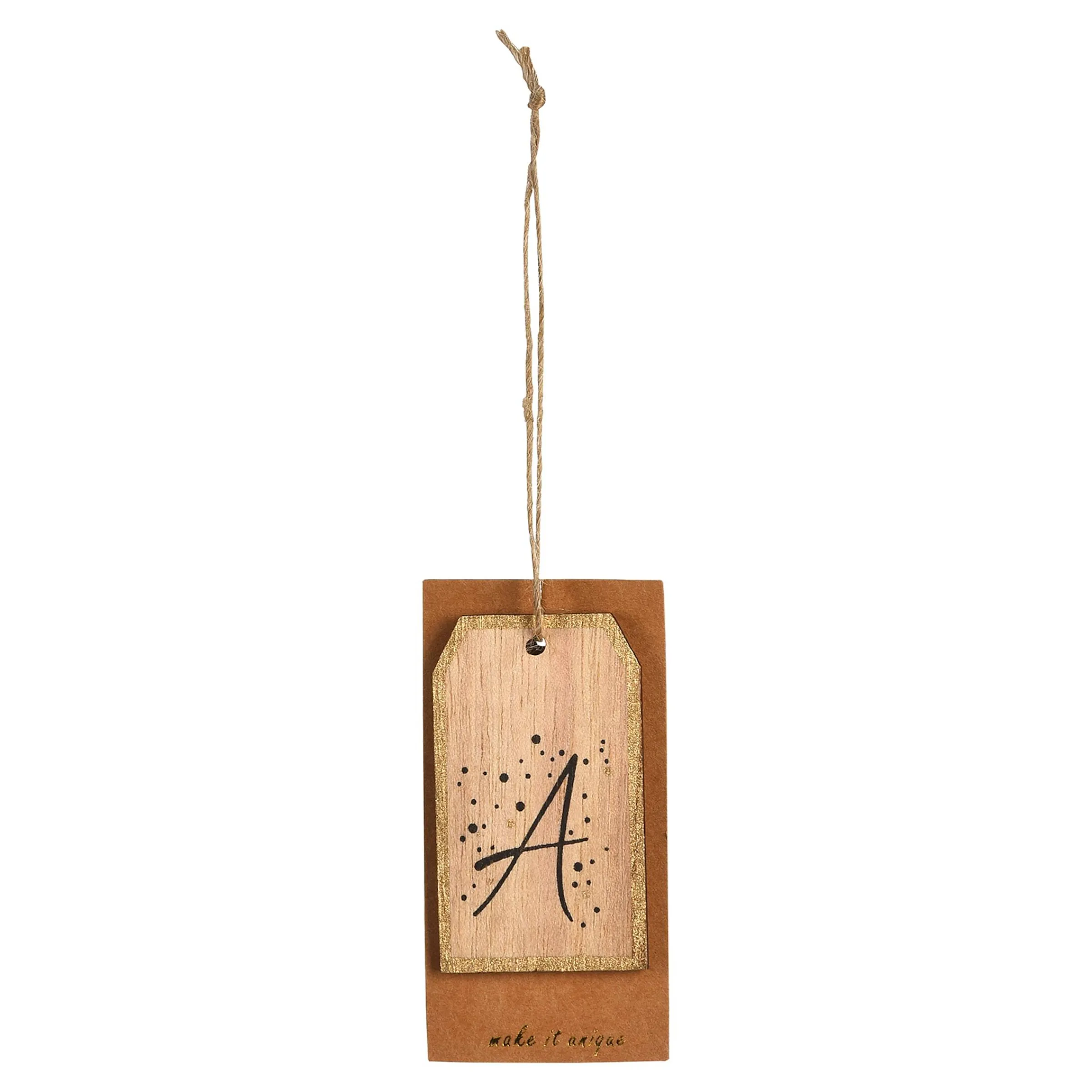 Depot Adventskranz-Deko^Geschenkanhänger Monogramm