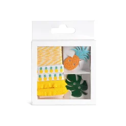 Depot Geschenkideen^Geschenkverpackungs-Set Ananas