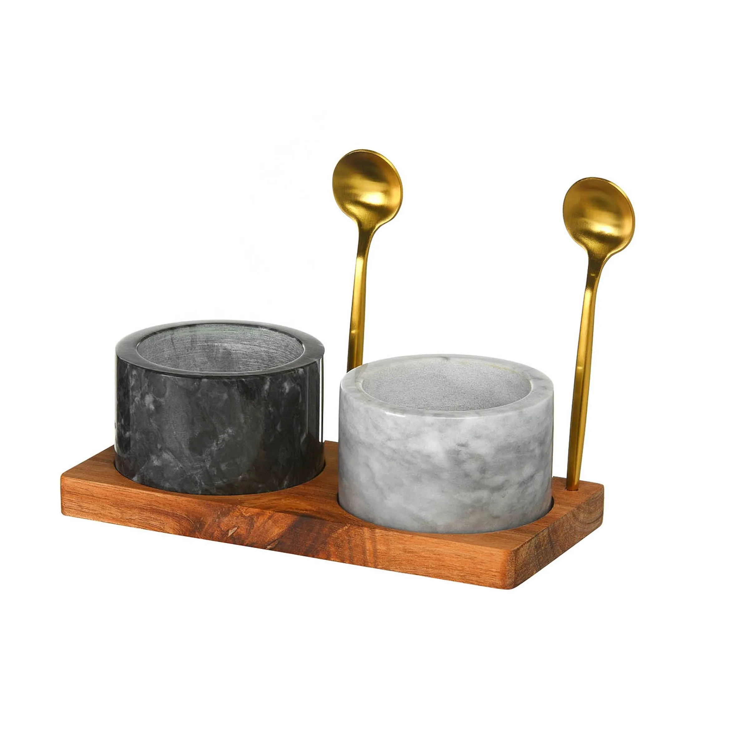 Depot Geschenkideen^Gewurzgefas-Set Marble
