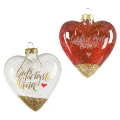 Depot Figuren & Formen^Glas-Baumschmuck Heart Oma