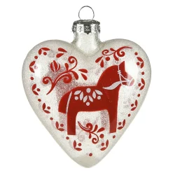 Depot Figuren & Formen^Glas-Baumschmuck Herz Folklore