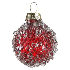 Depot Adventskranz-Deko^Glas-Mini-Weihnachtskugel Glimmer Pearls