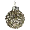 Depot Adventskranz-Deko^Glas-Mini-Weihnachtskugel Glittergranulat