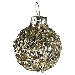 Depot Adventskranz-Deko^Glas-Mini-Weihnachtskugel Glittergranulat