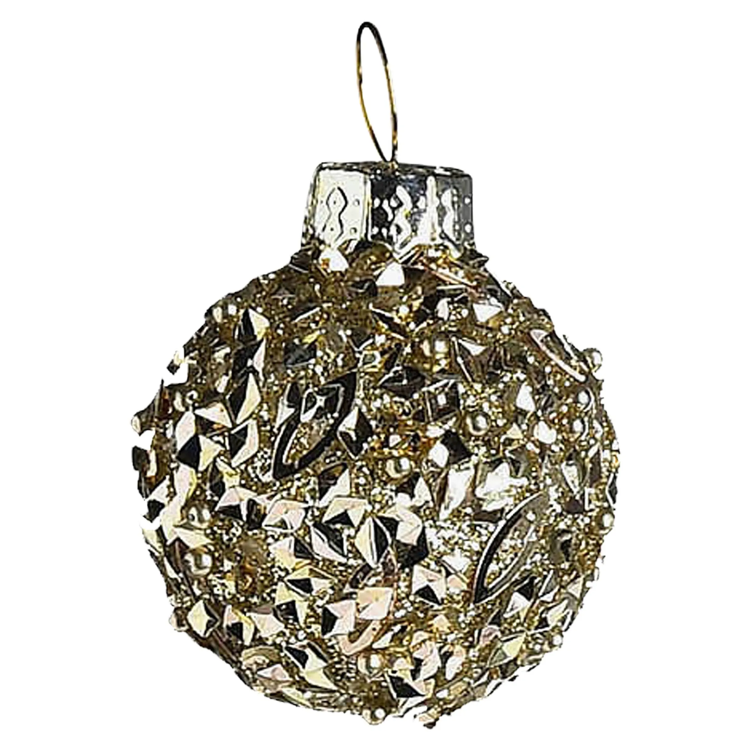 Depot Adventskranz-Deko^Glas-Mini-Weihnachtskugel Glittergranulat