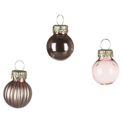 Depot Adventskranz-Deko^Glas-Mini-Weihnachtskugel-Set