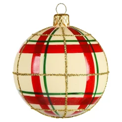 Depot Kugeln & Baumspitzen^Glas-Weihnachtskugel Checkered