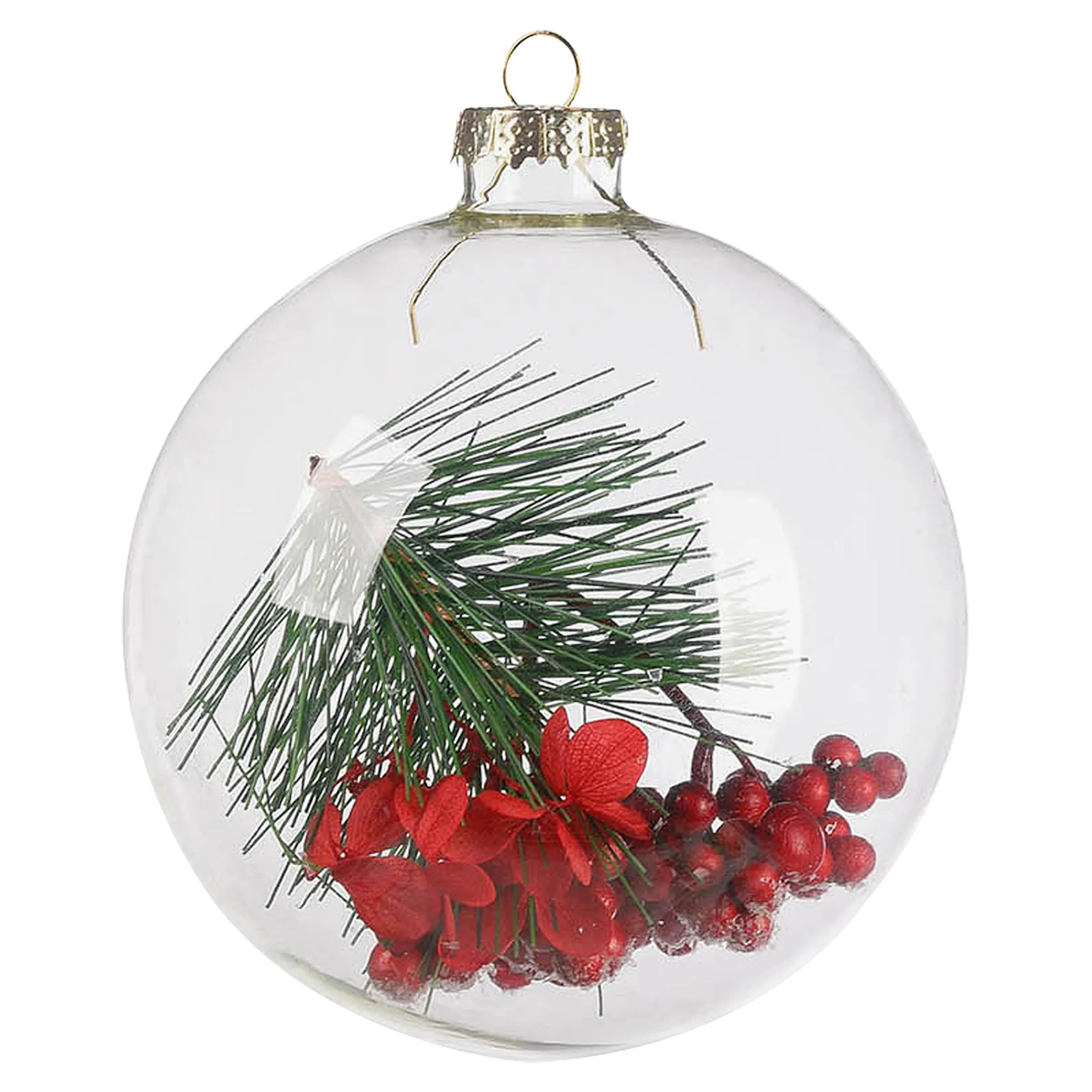 Depot Kugeln & Baumspitzen^Glas-Weihnachtskugel Filled Berries