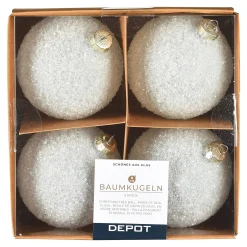 Depot Kugeln & Baumspitzen^Glas-Weihnachtskugel Glam