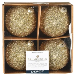 Depot Kugeln & Baumspitzen^Glas-Weihnachtskugel Glam