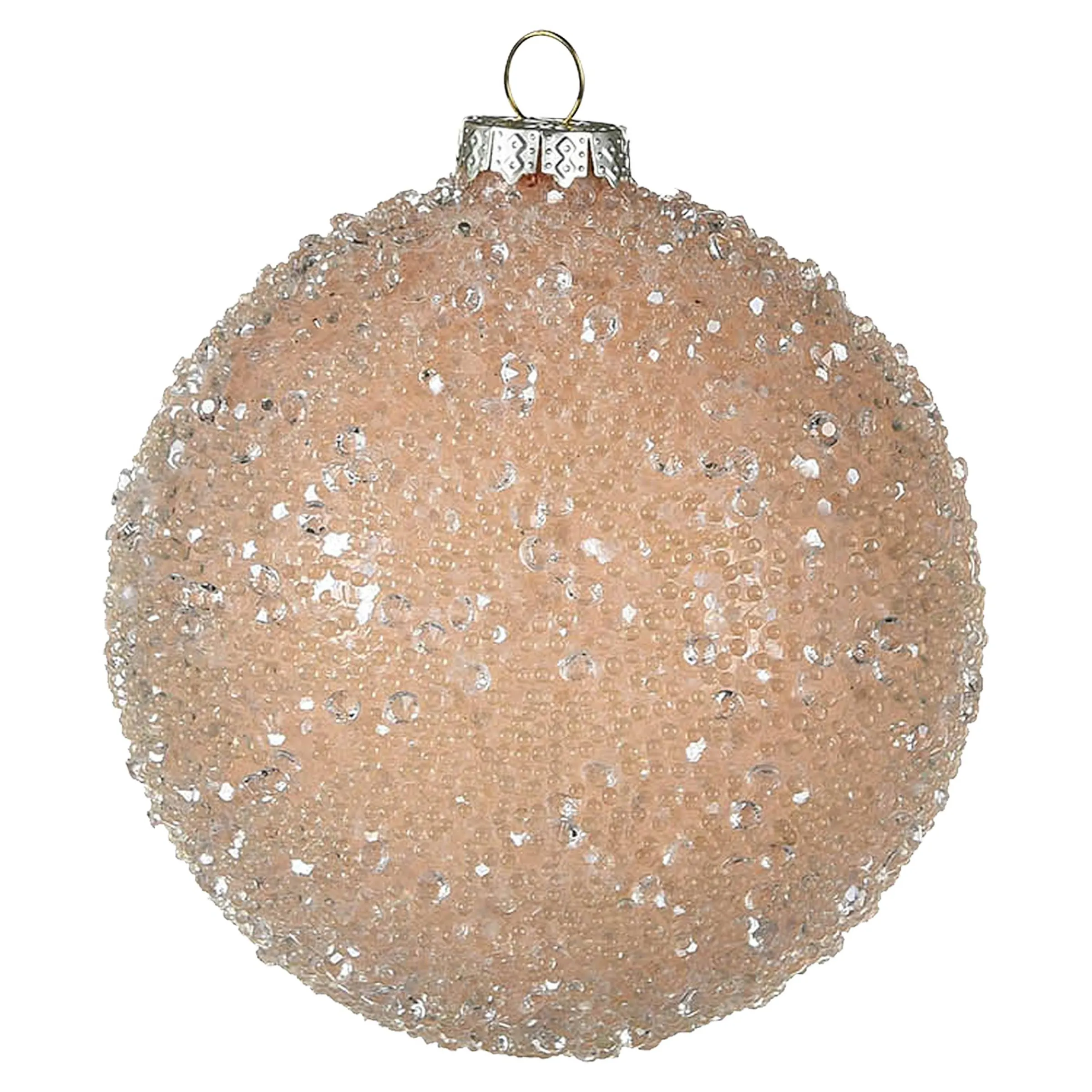 Depot Kugeln & Baumspitzen^Glas-Weihnachtskugel Glimmerpearls