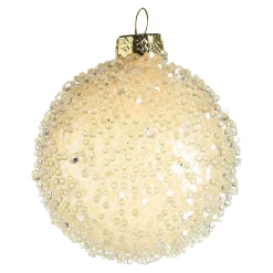 Depot Kugeln & Baumspitzen^Glas-Weihnachtskugel Glimmer Pearls