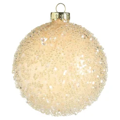 Depot Kugeln & Baumspitzen^Glas-Weihnachtskugel Glimmer Pearls