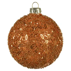 Depot Kugeln & Baumspitzen^Glas-Weihnachtskugel Glittergranulat