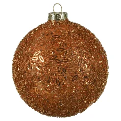 Depot Kugeln & Baumspitzen^Glas-Weihnachtskugel Glittergranulat