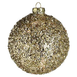 Depot Kugeln & Baumspitzen^Glas-Weihnachtskugel Glittergranulat