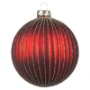 Depot Kugeln & Baumspitzen^Glas-Weihnachtskugel Glitterstripe