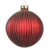Depot Kugeln & Baumspitzen^Glas-Weihnachtskugel Glitterstripe