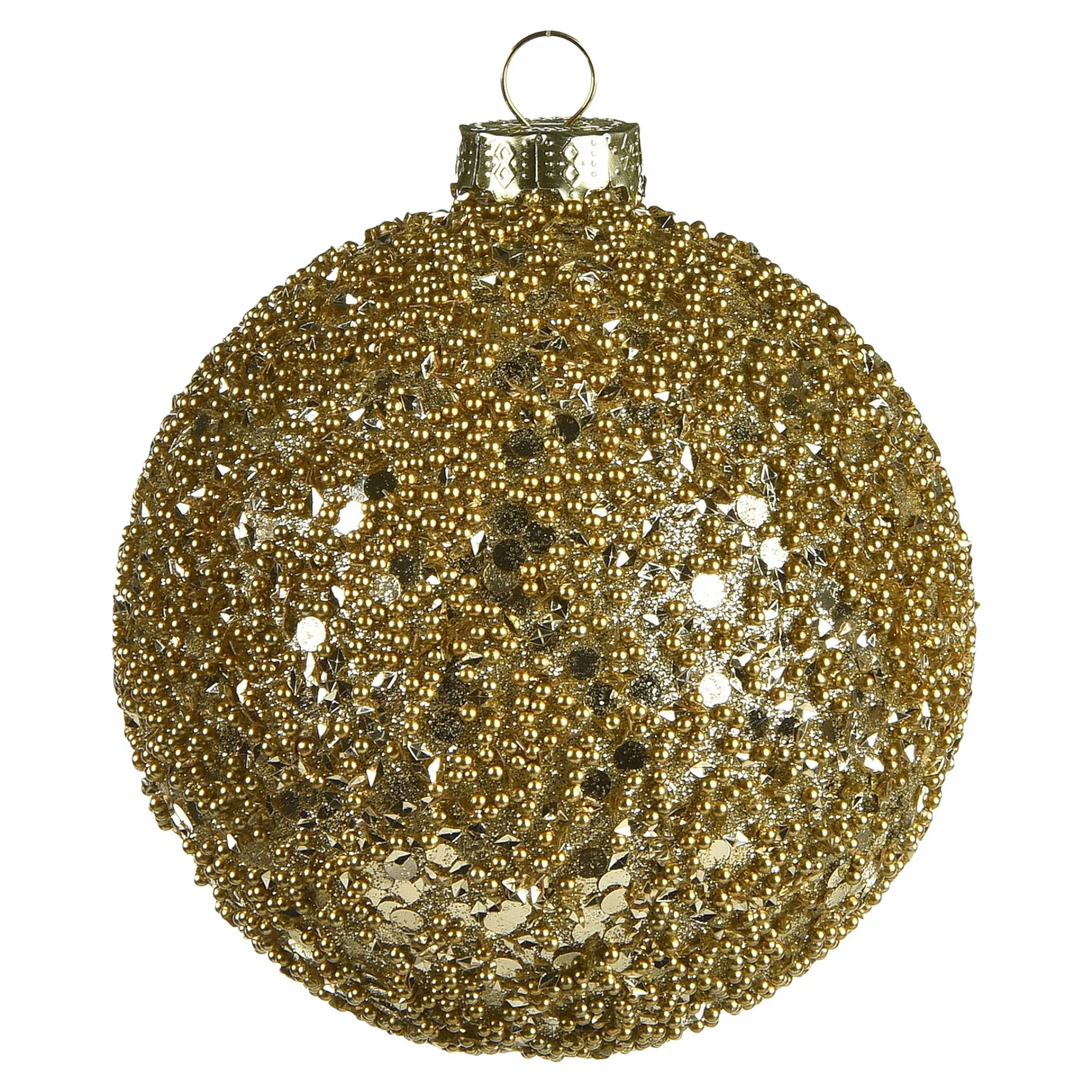 Depot Kugeln & Baumspitzen^Glas-Weihnachtskugel Roundgranulat