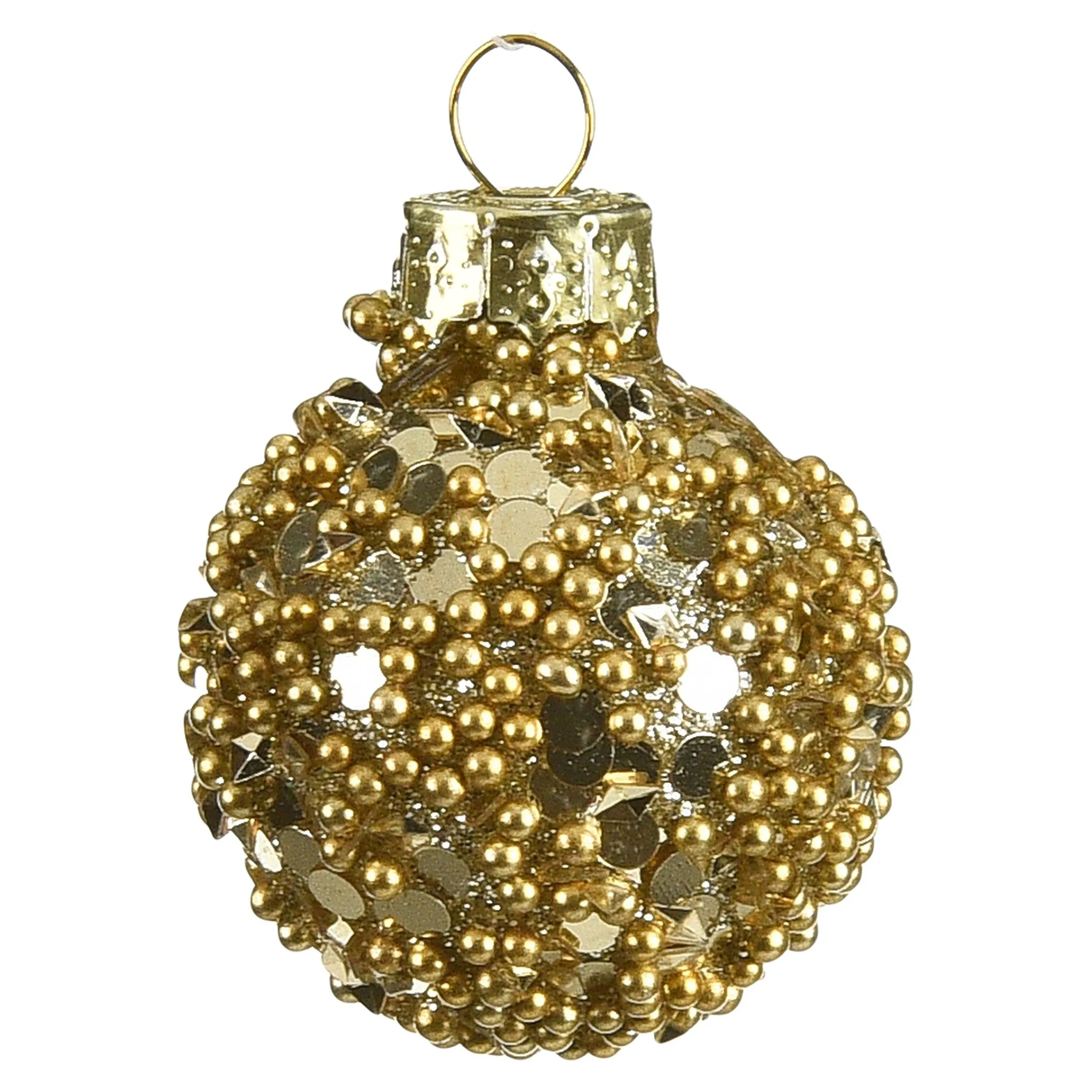 Depot Adventskranz-Deko^Glas-Weihnachtskugel Roundgranulat