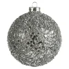 Depot Kugeln & Baumspitzen^Glas-Weihnachtskugel Roundgranulat