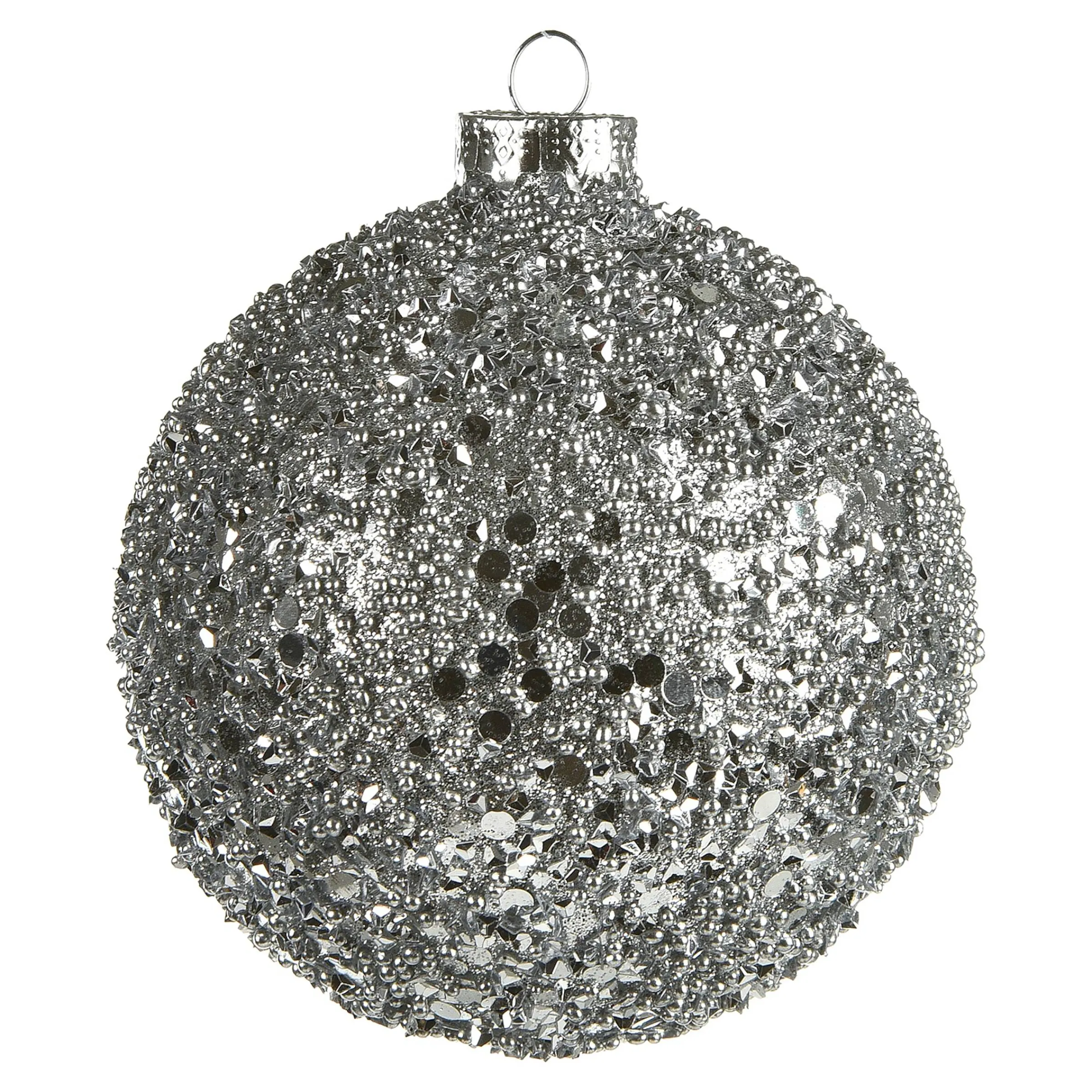 Depot Kugeln & Baumspitzen^Glas-Weihnachtskugel Roundgranulat