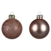 Depot Kugeln & Baumspitzen^Glas-Weihnachtskugel-Set Glam Mix