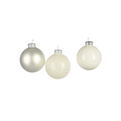 Depot Kugeln & Baumspitzen^Glas-Weihnachtskugel-Set Glimmermix