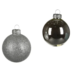 Depot Kugeln & Baumspitzen^Glas-Weihnachtskugel-Set Glam Mix