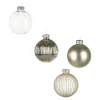 Depot Kugeln & Baumspitzen^Glas-Weihnachtskugel-Set Rille
