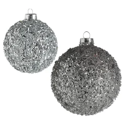 Depot Kugeln & Baumspitzen^Glittergranulat Kugel-Set