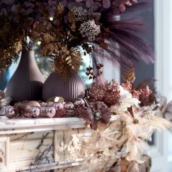 Depot Adventskranz-Deko^Glitzer-Deko-Blume Organza Auf Clip